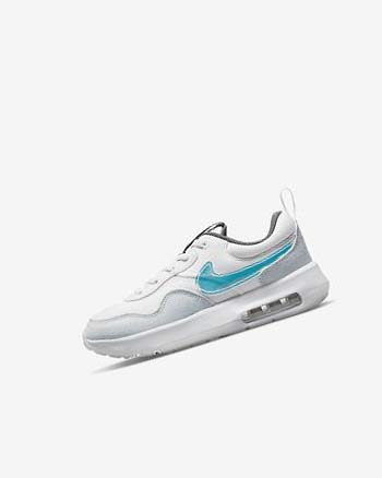 Buty Chłopięce Nike Air Max Motif Białe Białe Niebieskie Szare | PL_2303