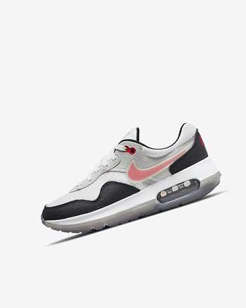 Buty Chłopięce Nike Air Max Motif Czarne Białe Szare Czerwone | PL_3229