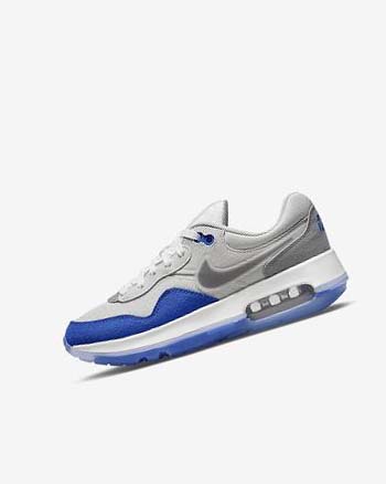 Buty Chłopięce Nike Air Max Motif Królewski Niebieski Szare Czarne | PL_4793