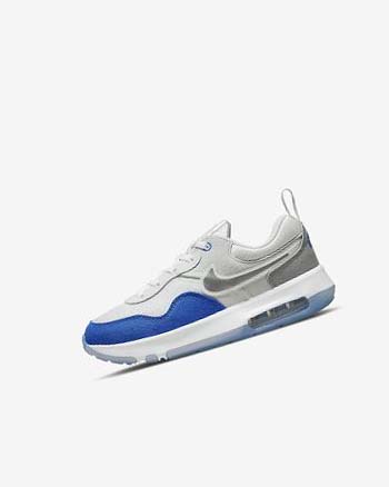Buty Chłopięce Nike Air Max Motif Królewski Niebieski Szare Czarne | PL_4907