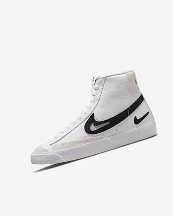 Buty Chłopięce Nike Blazer Białe Białe Czarne | PL_5154
