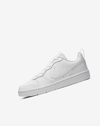 Buty Chłopięce Nike Court Borough Low 2 Białe Białe Białe | PL_5325