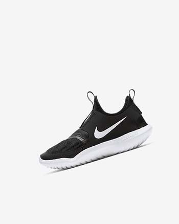 Buty Chłopięce Nike Flex Runner Czarne Białe | PL_3001