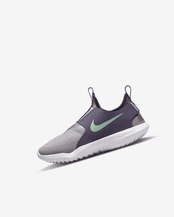 Buty Chłopięce Nike Flex Runner Szare Fioletowe Mięta | PL_4707