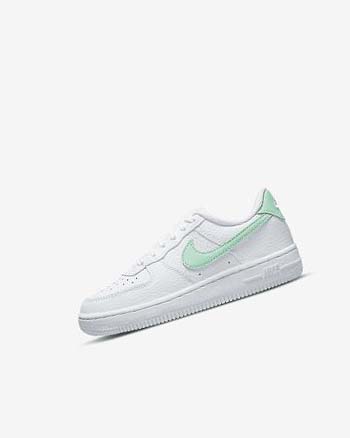 Buty Chłopięce Nike Force 1 Białe Mięta | PL_2815