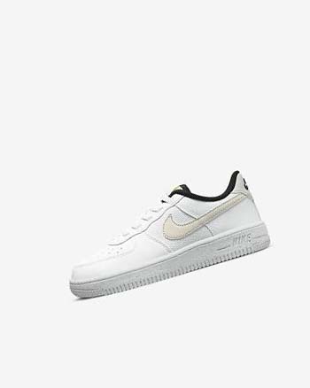 Buty Chłopięce Nike Force 1 Next Nature Białe Czarne Głęboka Beżowe | PL_5368
