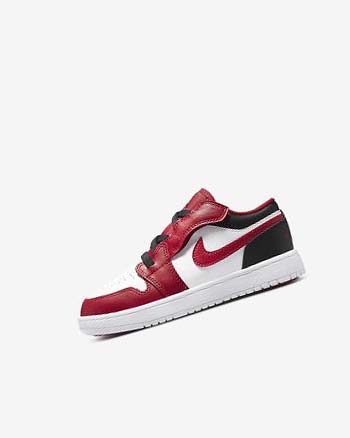 Buty Chłopięce Nike Jordan 1 Low Alt Białe Czarne Czerwone | PL_2364