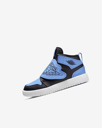 Buty Chłopięce Nike Sky Jordan 1 Czarne Białe Niebieskie | PL_5056