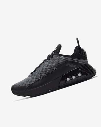 Buty Codzienne Chłopięce Nike Air Max 2090 Czarne Szare Czarne Ciemny Szare | PL_3037