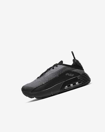 Buty Codzienne Chłopięce Nike Air Max 2090 Czarne Szare Ciemny Szare Białe | PL_4883