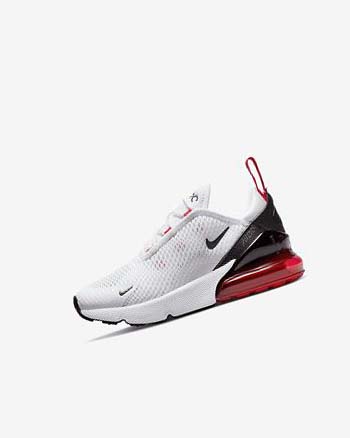 Buty Codzienne Chłopięce Nike Air Max 270 Białe Czarne Czerwone Szare | PL_2540