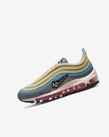 Buty Codzienne Chłopięce Nike Air Max 97 SE Szare Szare | PL_2616