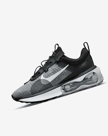 Buty Codzienne Damskie Nike Air Max 2021 Czarne Metal Srebrne Szare Białe | PL_5068