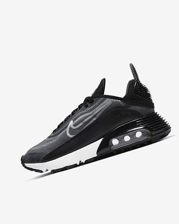 Buty Codzienne Damskie Nike Air Max 2090 Czarne Metal Srebrne Białe | PL_5165