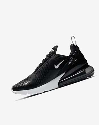 Buty Codzienne Damskie Nike Air Max 270 Czarne Białe Ciemny Szare | PL_5444