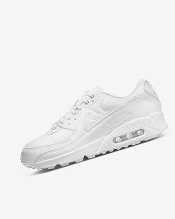 Buty Codzienne Damskie Nike Air Max 90 Białe Białe Białe | PL_3171