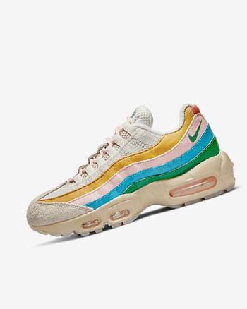 Buty Codzienne Damskie Nike Air Max 95 Beżowe Kolorowe | PL_3209