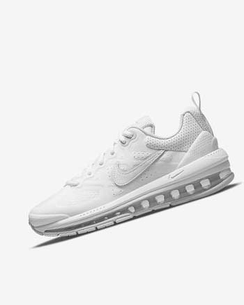 Buty Codzienne Damskie Nike Air Max Genome Białe Platyna Białe | PL_4677