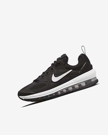 Buty Codzienne Dziewczynka Nike Air Max Genome Czarne Ciemny Szare Białe | PL_2211