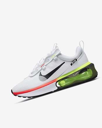 Buty Codzienne Męskie Nike Air Max 2021 Białe Niebieskie Czarne | PL_2384