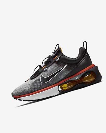 Buty Codzienne Męskie Nike Air Max 2021 Czarne Czerwone Białe | PL_2674