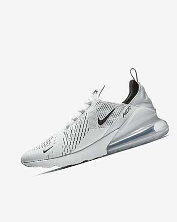 Buty Codzienne Męskie Nike Air Max 270 Białe Białe Czarne | PL_5334