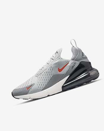 Buty Codzienne Męskie Nike Air Max 270 Szare Szare Pomarańczowe | PL_2473
