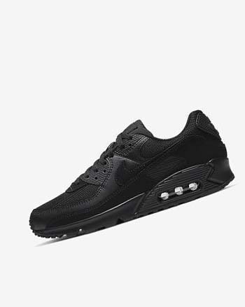Buty Codzienne Męskie Nike Air Max 90 Czarne Czarne Czarne Czarne | PL_2533