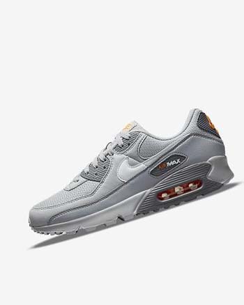 Buty Codzienne Męskie Nike Air Max 90 Szare Szare Białe | PL_2397
