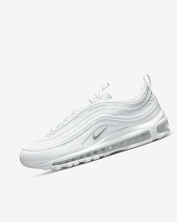 Buty Codzienne Męskie Nike Air Max 97 Białe Czarne Szare | PL_5267