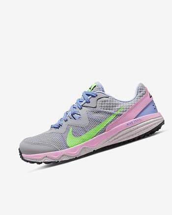 Buty Do Biegania W Terenie Damskie Nike Juniper Trailowe Szare Głęboka Niebieskie Różowe Zielone | PL_4499