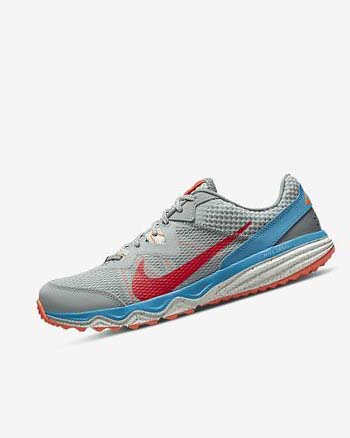 Buty Do Biegania W Terenie Męskie Nike Juniper Trailowe Oliwkowe Szare Mięta Czerwone | PL_4743