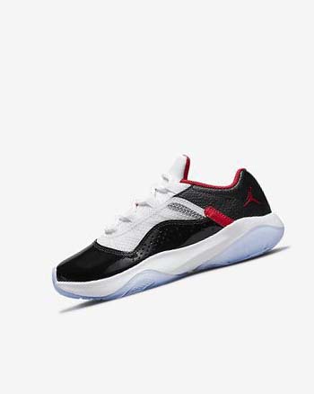 Buty Do Koszykówki Chłopięce Nike Air Jordan 11 CMFT Low Białe Czarne Czerwone | PL_5196
