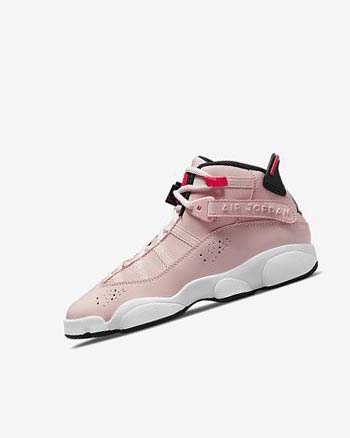 Buty Do Koszykówki Chłopięce Nike Jordan 6 Rings Czarne Białe | PL_2223
