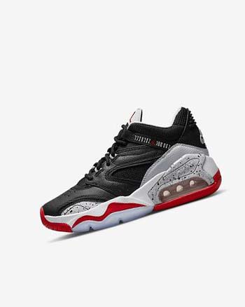 Buty Do Koszykówki Chłopięce Nike Jordan Point Lane Czarne Szare Białe Czerwone | PL_2319