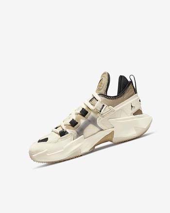 Buty Do Koszykówki Chłopięce Nike Jordan 'Why Not?' Zer0.5 Khaki Czarne | PL_2465