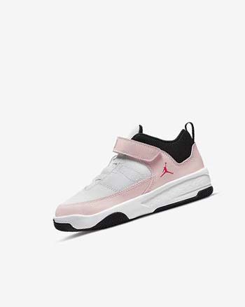 Buty Do Koszykówki Chłopięce Nike Jordan Max Aura 3 Białe Czarne | PL_2950