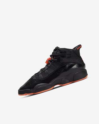 Buty Do Koszykówki Chłopięce Nike Jordan 6 Rings Czarne Czarne | PL_3226