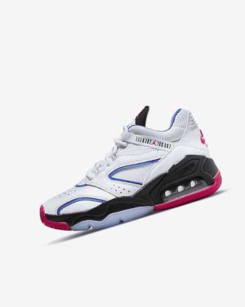 Buty Do Koszykówki Chłopięce Nike Jordan Point Lane Białe Niebieskie Czarne Różowe | PL_4494