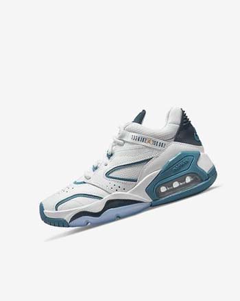Buty Do Koszykówki Chłopięce Nike Jordan Point Lane Białe Granatowe Niebieskie | PL_5451