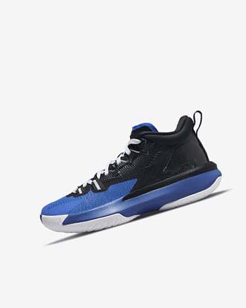 Buty Do Koszykówki Chłopięce Nike Zion 1 Czarne Królewski Niebieski Białe | PL_2990