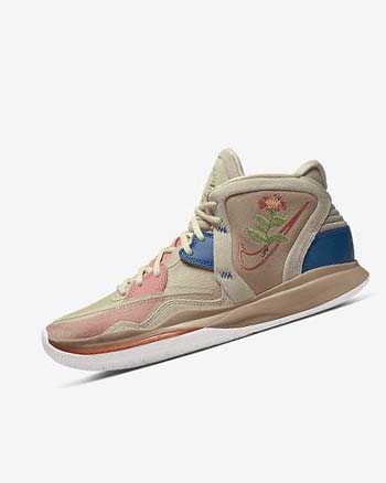 Buty Do Koszykówki Damskie Nike Kyrie Infinity Brązowe Białe | PL_3021