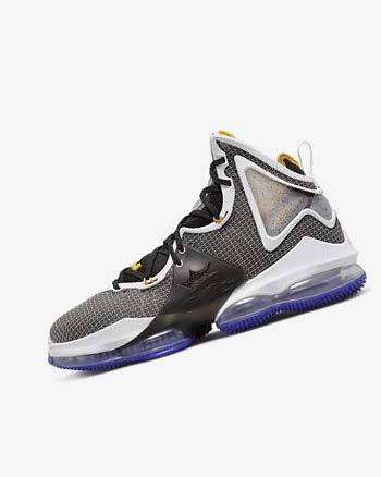 Buty Do Koszykówki Damskie Nike LeBron 19 Czarne Fioletowe Białe Złote | PL_4715