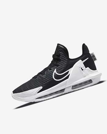 Buty Do Koszykówki Damskie Nike LeBron Witness 6 Czarne Ciemny Obsidian Białe | PL_2882
