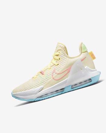 Buty Do Koszykówki Damskie Nike LeBron Witness 6 Zielone Niebieskie | PL_4763