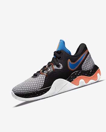 Buty Do Koszykówki Damskie Nike Renew Elevate 2 Czarne Białe Pomarańczowe Głęboka Niebieskie | PL_4653