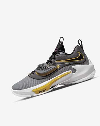 Buty Do Koszykówki Damskie Nike Zoom Freak 3 Szare Szare Czarne | PL_2294
