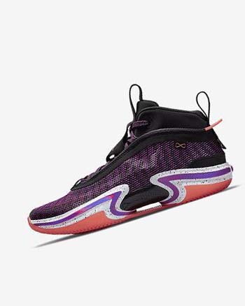 Buty Do Koszykówki Męskie Nike Air Jordan XXXVI 'First Light' Czarne Białe Głęboka Mango Fioletowe | PL_2649