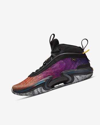 Buty Do Koszykówki Męskie Nike Air Jordan XXXVI Czarne Fioletowe Pomarańczowe | PL_5379