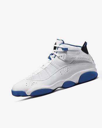 Buty Do Koszykówki Męskie Nike Jordan 6 Rings Białe Ciemny Niebieskie Białe Czarne | PL_2993